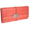 Fossil Maddox Flap Clutch Wallet in Pink (rose) - Lyst