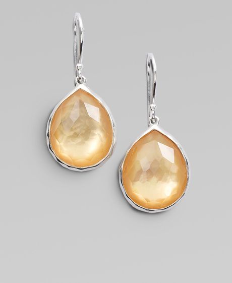 Ippolita Quartz Teardrop Sterling Silver Earrings in Gold (silver) - Lyst