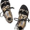 Jimmy Choo Leopardprint Calf Hair Sandals in Black (leopard) - Lyst