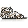 Jimmy Choo Leopardprint Calf Hair Sandals in Black (leopard) - Lyst
