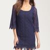 Laundry By Shelli Segal  Lace Dress in Blue (inkblot) - Lyst