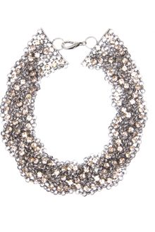 Mango Touch Multi Chain Necklace - Lyst