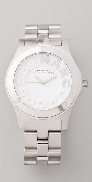 Marc By Marc Jacobs Metal Rivera Logo Watch - Lyst