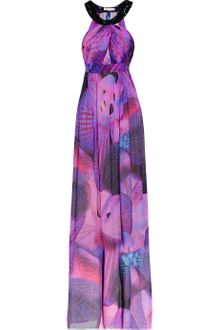 Matthew Williamson Lotus Printed Silk-chiffon Gown - Lyst