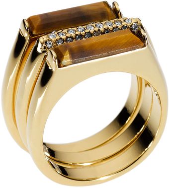   Sleek Exotics Pavé Bar Stack Rings 