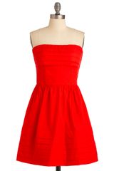 ModCloth What A Keeper Dress in Red