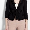 Moschino Cheap & Chic Black Crinkle Jacket with Grosgrain Belt in Black - Lyst