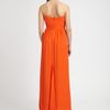 Nicole Miller Strapless Silk Chiffon Gown in Orange (blue) - Lyst