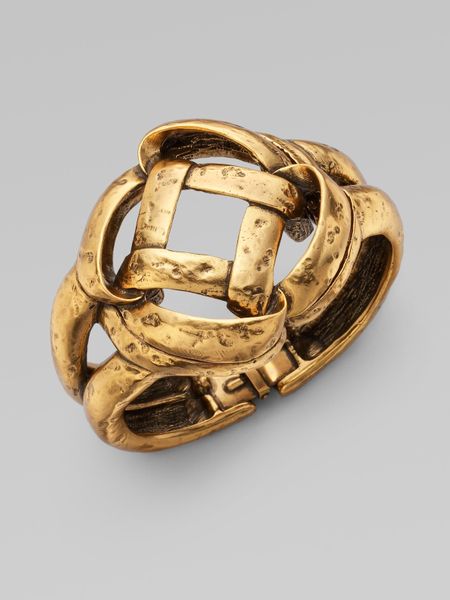 Oscar De La Renta Mosaico Bracelet in Gold - Lyst