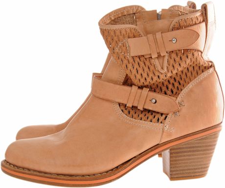 Rag & Bone Mid Moto Boot in Beige (sand) - Lyst