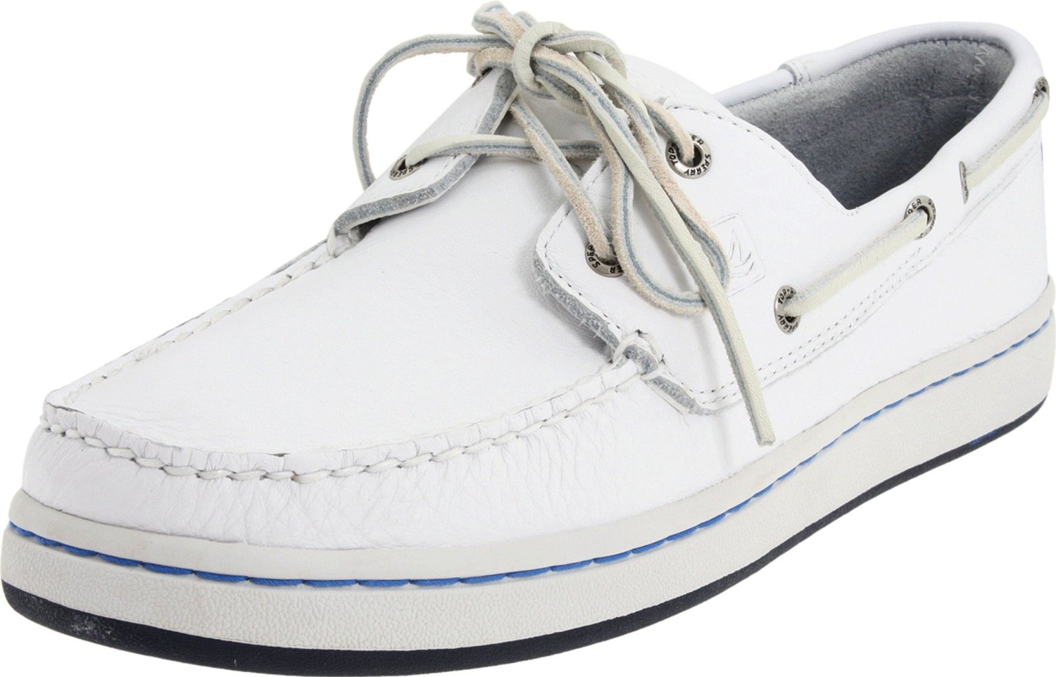 all white sperry shoes