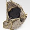 Stella Mccartney Snakeprinted Linen Falabella Foldover Tote Bag in Beige (camel) - Lyst