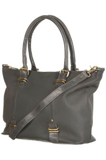 Topshop Metal Bar Leather Holdall Bag - Lyst