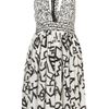 Topshop Hieroglyph Piped Halter Dress By Unique** in White - Lyst