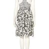 Topshop Hieroglyph Piped Halter Dress By Unique** in White - Lyst