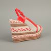 Tory Burch Breacher Wedge Sandal in Red - Lyst