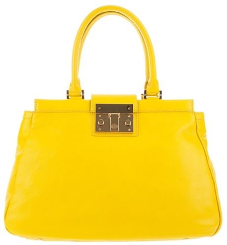 Tory Burch Structured Bag in Yellow - Lyst