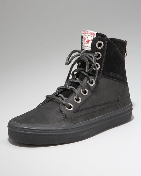 True Religion Camby Hitop Sneaker in Black for Men - Lyst