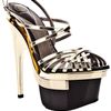 Versace Platform Sandal in Gold - Lyst