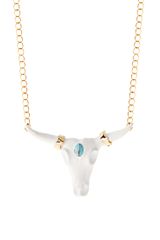 Wildfox White Bull Necklace