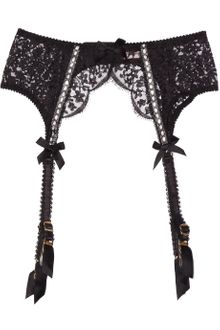 Agent Provocateur Baby Lace and Satin Suspender Belt - Lyst