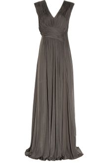 Amanda Wakeley Draped Open-Back Satin-Jersey Gown - Lyst
