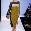 Bcbgmaxazria Fall 2012 Sheer Side Split Midi Dress in Green (green, grey) - Lyst