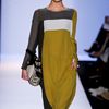 Bcbgmaxazria Fall 2012 Sheer Side Split Midi Dress in Green (green, grey) - Lyst