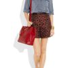 Dkny TexturedLeather Tote in Red - Lyst
