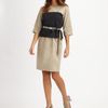 Elie Tahari Chiles Poplin Dress in Black - Lyst
