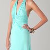Issa Long Sleeveless Halter Dress in Green (ice) - Lyst