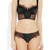 Kiki De Montparnasse By Julia Restoin Roitfeld Chantilly Lace and Charmeuse Thong in Black - Lyst