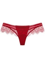 Kiki De Montparnasse By Julia Restoin Roitfeld Chantilly Lace and Charmeuse Thong