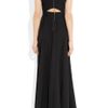Mason By Michelle Mason Washedsilk Crepe De Chine and Leather Gown in Black - Lyst