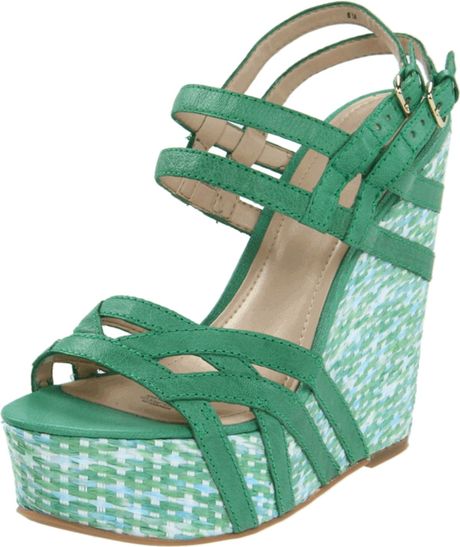 nine-west-green-leather-nine-west-womens-bardough-wedge-sandal-product ... nine-west-green-leather-nine-west-womens-bardough-wedge-sandal-product ...