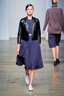 Rachel Comey Fall 2012 Cross Hatch Print Midi Dress - Lyst