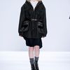 Richard Chai Fall 2012 Satin KneeLength Skirt in Black (blue) - Lyst