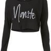 Topshop Monster Crop Top By Illustrated People in Black - Lyst