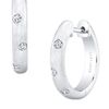 Bony Levy Diamond Matte Hoop Earrings in White (white gold) - Lyst
