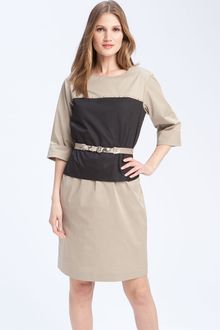 Elie Tahari Chiles Belted Obi Dress - Lyst
