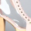 Jeffrey Campbell The Cleata Shoe in Nude Clear in Beige (nude) - Lyst