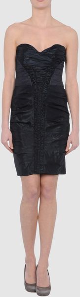 Nicole Miller Short Dress in Blue - Lyst