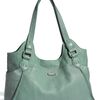 Perlina Claire Leather Tote in Blue (seafoam) - Lyst