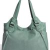 Perlina Claire Leather Tote in Blue (seafoam) - Lyst