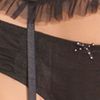 Betsey Johnson Dotted Tulle Corset in Black - Lyst