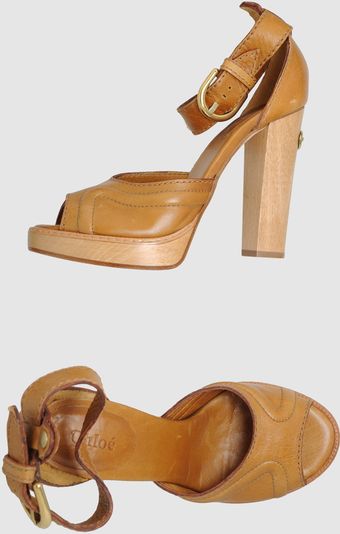 Chloé Platform Sandals - Lyst