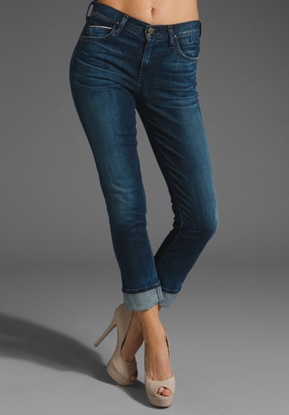 Citizens Of Humanity Mandy High Waist Retro Slim Roll Up in Blue (gypsy) - Lyst