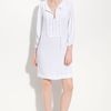 Diane Von Furstenberg Iliana Crochet Trim Silk Peasant Dress in White - Lyst