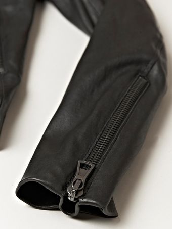  1 Womens Leather Zip Jacket 