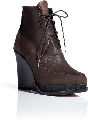  Bronze Wedge Booties 